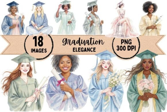 Download Graduation Elegance Clipart - Elegance Collection