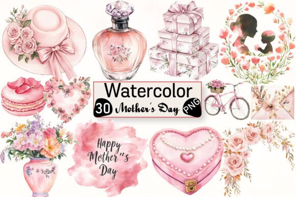 Download Blush Pink Mother's Day Clipart - Mother's day clipart Collection