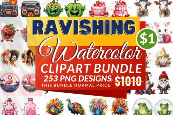 Download Ravishing Watercolor Huge Clipart Bundle - Huge clipart bundle Collection