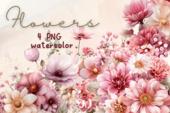 Download Watercolor Flowers Pink Elegance Floral - Elegance Collection