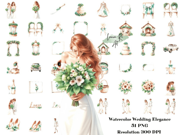 Download Watercolor Wedding Elegance - Elegance Collection