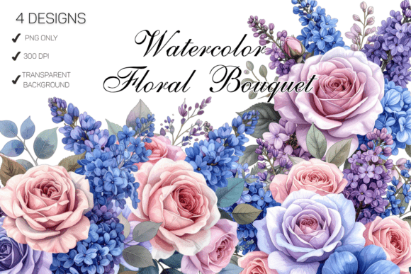Download Watercolor Floral Bouquet Wedding - Watercolor floral bouquet Collection