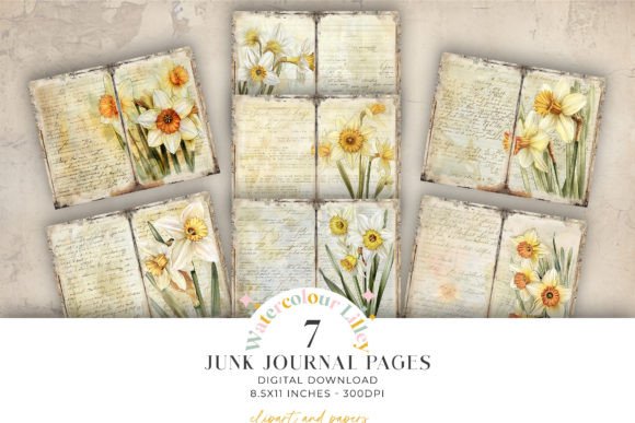Download Daffodils Junk Journal Paper - Daffodils Collection