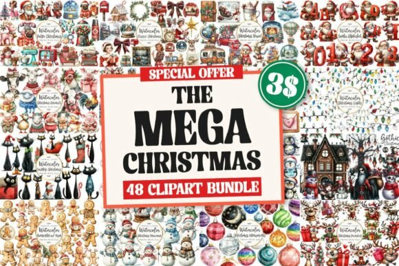 Download The Christmas Huge Clipart Bundle - Huge clipart bundle Collection