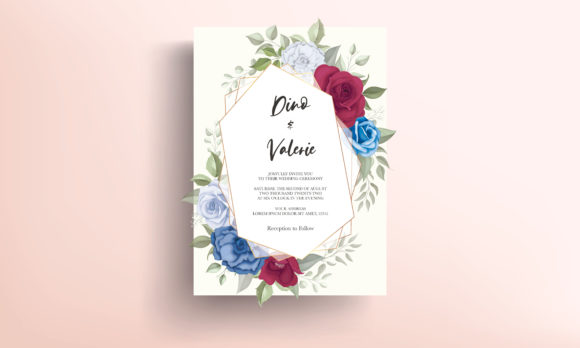 Download Elegant Wedding Card Flowers Design - Flowers design Collection