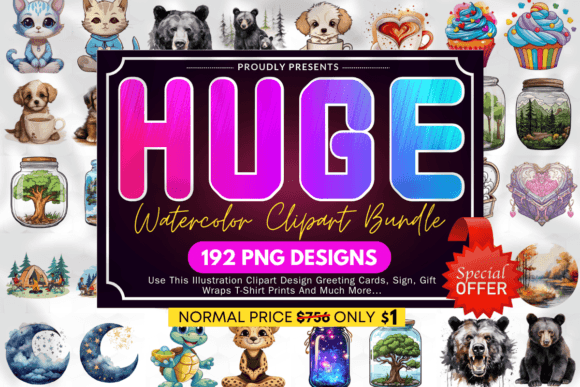 Download Watercolor PNG Huge Clipart Bundle - Huge clipart bundle Collection