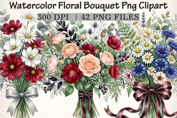 Download Watercolor Floral Bouquet PNG Clipart - Watercolor floral bouquet Collection