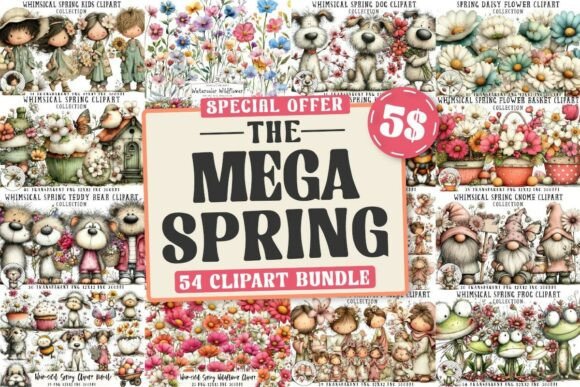 Download Springtime Huge Clipart Bundle - Huge clipart bundle Collection