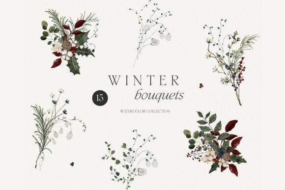 Download Watercolor Floral Bouquet Clipart - Watercolor floral bouquet Collection