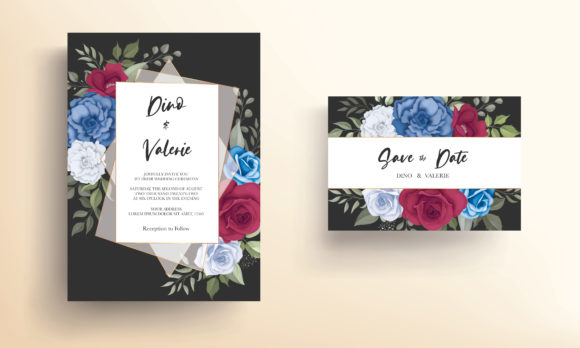 Download Elegant Wedding Card Flowers Design - Flowers design Collection