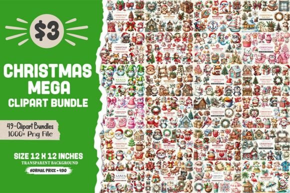 Download The Christmas Huge Clipart Bundle - Premium Bundle