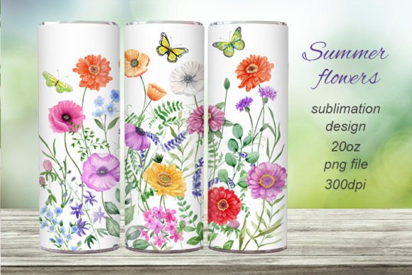 Download Tumbler Wrap, Digital Flowers Design 3 - Flowers design Collection