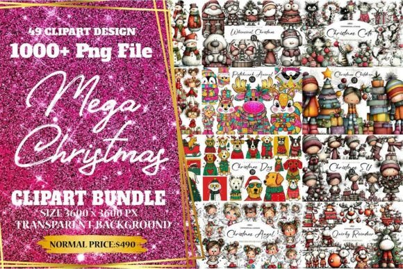Download The Christmas Huge Clipart Bundle - Huge clipart bundle Collection