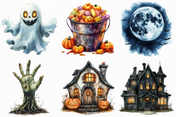Download Watercolor Halloween Huge Clipart Bundle - Huge clipart bundle Collection